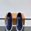 sy_no_403DC5446171BE40DA5D0631DBEA5D69_5 Louis Vuitton Navy Suede Monogram Thick-Sole Low-Top Sneaker