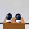 sy_no_403DC5446171BE40DA5D0631DBEA5D69_7 Louis Vuitton Navy Suede Monogram Thick-Sole Low-Top Sneaker
