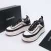 sy_no_40ABE3BE253E5225C39BF2D1AABF0D59_3 Chanel Textile & Suede Platform Sneaker Black-Off-White