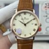 sy_no_416D82687DCE5572A6EBF42BCA888118_0 BLANCPEIN Classic Series VILLERET Automatic Mechanical Movement, 30 meters waterproof date display, men's watch, Swiss watch, 38mm ivory white dial