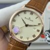 sy_no_416D82687DCE5572A6EBF42BCA888118_4 BLANCPEIN Classic Series VILLERET Automatic Mechanical Movement, 30 meters waterproof date display, men's watch, Swiss watch, 38mm ivory white dial
