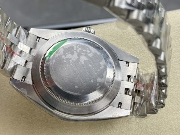 Rolex Dog Tooth Ring Log Series Automatic Mechanical Movement Date Display Diamond hour markers Beimu color dial Stainless Steel Strap