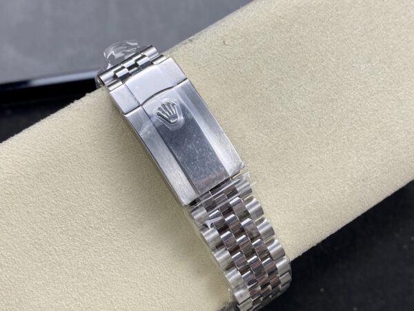Rolex Dog Tooth Ring Log Series Automatic Mechanical Movement Date Display Diamond hour markers Beimu color dial Stainless Steel Strap