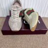 sy_no_4214DC86AE50E54BEEEC31C027659C50_7 Gucci Re-Web Sneaker in Beige Mesh & Suede with Green/Red Web Stripe