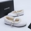 sy_no_4302D42A03D18C9A51718F1493D888D3_4 Chanel Fur-Trim Mary Jane Pure-White