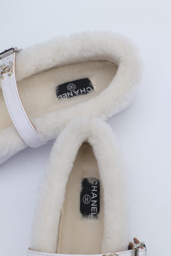 sy_no_4302D42A03D18C9A51718F1493D888D3_8 Chanel Fur-Trim Mary Jane Pure-White