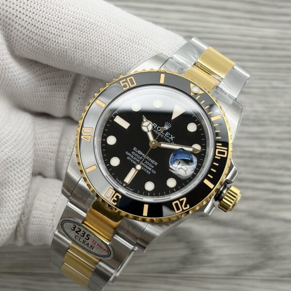 ROLEX Rolex Submariner Mechanical Movement with Gold Black Water Ghost Anti Magnetic Men's Watch Swiss Watch 40mm White Dial