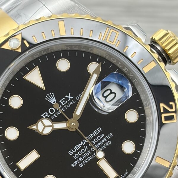 ROLEX Rolex Submariner Mechanical Movement with Gold Black Water Ghost Anti Magnetic Men's Watch Swiss Watch 40mm White Dial