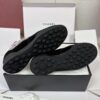 Chanel Silver Metallic Quilted Leather and Black Suede Low-Top Sneaker with CC Logo