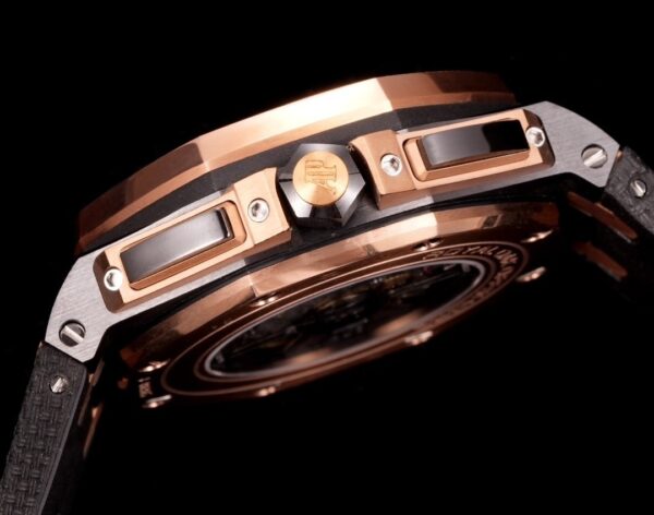 sy_no_44895E884BE27CFC777BE9F567F9AB5F_5 AUDEMARS PIGUET Royal Oak Offshore Series Automatic Mechanical Movement Black Dial 18K Rose Gold Case Rubber Strap