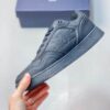 Dior All Black Embossed Leather Low Sneaker