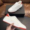 sy_no_454A949E210C73C71DA596BF69C5CD09_4 Saint Laurent White Leather Red Heel Low-Top Sneaker