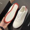 sy_no_454A949E210C73C71DA596BF69C5CD09_8 Saint Laurent White Leather Red Heel Low-Top Sneaker