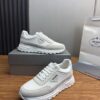 sy_no_457FF2E8CA4F234A8B06F0B6426FA825_3 Prada White Mesh Suede-Spliced Triangle Logo Low-Top Sneaker