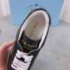 sy_no_45E3DCAE2167EC451841E6FA4E92B944_5 Prada Black Saffiano Leather Triangle Logo Low-Top Sneaker