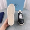 sy_no_45E3DCAE2167EC451841E6FA4E92B944_8 Prada Black Saffiano Leather Triangle Logo Low-Top Sneaker
