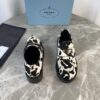 Prada Cow Print Pony Hair Platform Loafer