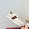 sy_no_468437157BA20687B86D2760B0D06FDF_0 Gucci Perforated GG Leather Sneaker with Web Stripe