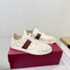 sy_no_468437157BA20687B86D2760B0D06FDF_3 Gucci Perforated GG Leather Sneaker with Web Stripe