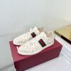 sy_no_468437157BA20687B86D2760B0D06FDF_6 Gucci Perforated GG Leather Sneaker with Web Stripe