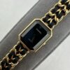 sy_no_470FE32942471149A5A9D8504DD136E5_1 CHANEL CHANEL PREMIERE watch with quartz movement and stainless steel leather strap
