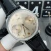 IWC Portugal series automatic mechanical movement beige dial stainless steel case crocodile leather strap