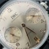 IWC Portugal series automatic mechanical movement beige dial stainless steel case crocodile leather strap