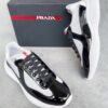 Prada America's Cup Black Patent Mesh Sneaker
