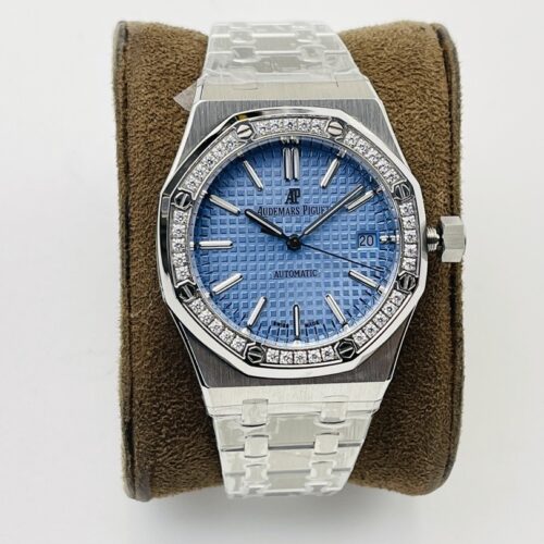sy_no_484273C346D4B9257B9C9290D87671E8_0 AUDEMARS PIGUET Audemars Piguet Royal Oak ROYAL OAK series automatic mechanical movement 50 meter waterproof women's watch Swiss watch 37mm blue dial