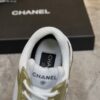 Chanel Gold and Silver Metallic Mesh Low-Top Chunky Sneaker with CC Logo