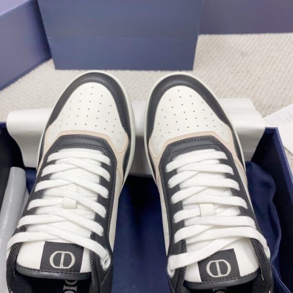 sy_no_48F3FB60A13BEC0A846D25A653DA4DA4_2 Dior White Black Leather Low Sneaker