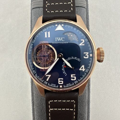 sy_no_49CF2AA2D469A1E9BB004A383818EEDD_0 IWC Pilot Series "Little Prince" Special Edition Waterproof Tourbillon Moon Phase Men's Watch Swiss Watch Blue Dial