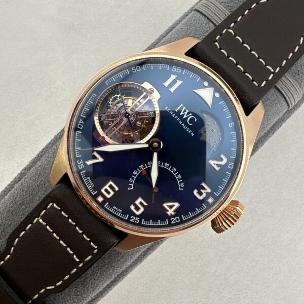 IWC Pilot Series "Little Prince" Special Edition Waterproof Tourbillon Moon Phase Men's Watch Swiss Watch Blue Dial