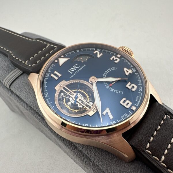 IWC Pilot Series "Little Prince" Special Edition Waterproof Tourbillon Moon Phase Men's Watch Swiss Watch Blue Dial