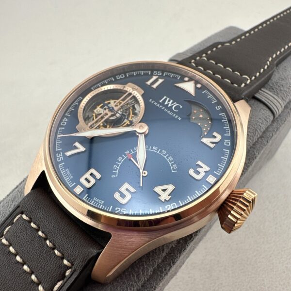 IWC Pilot Series "Little Prince" Special Edition Waterproof Tourbillon Moon Phase Men's Watch Swiss Watch Blue Dial