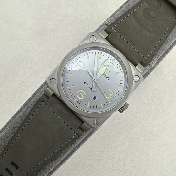 BELL&ROSS automatic mechanical movement 100 meter waterproof men's watch Swiss watch ceramic case rubber fabric strap