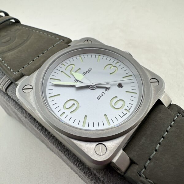 BELL&ROSS automatic mechanical movement 100 meter waterproof men's watch Swiss watch ceramic case rubber fabric strap