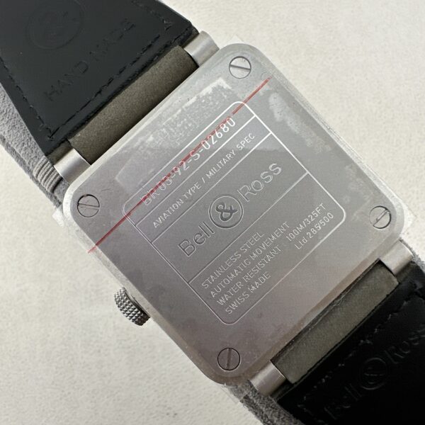 BELL&ROSS automatic mechanical movement 100 meter waterproof men's watch Swiss watch ceramic case rubber fabric strap