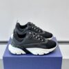 sy_no_4C8A7F91EED4726AE2703737F61DB1D2_0 Dior Black Mesh Leather White Chunky Sole Sneaker