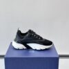 sy_no_4C8A7F91EED4726AE2703737F61DB1D2_7 Dior Black Mesh Leather White Chunky Sole Sneaker