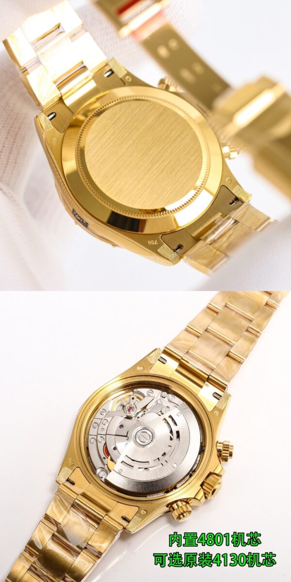 ROLEX Rolex Smooth Circle Cosmometer Type Daytona Series Automatic Mechanical Movement Gold Strap