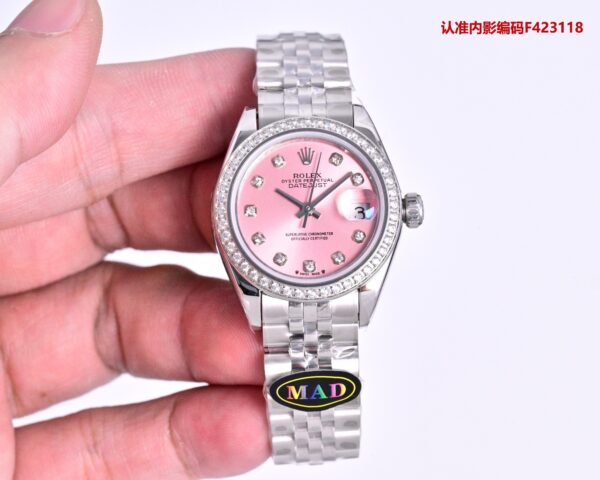 ROLEX Rolex Diamond Ring Women's Diary Series Automatic Mechanical Movement 100m Waterproof Date Display