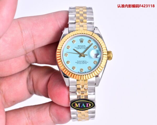 ROLEX Rolex Diamond Ring Women's Diary Series Automatic Mechanical Movement 100m Waterproof Date Display