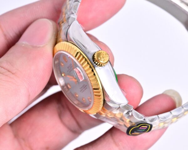 ROLEX Rolex Diamond Ring Women's Diary Series Automatic Mechanical Movement 100m Waterproof Date Display