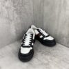 sy_no_4E4060BC495DA41C51BE14EAC1F2CE6B_1 Gucci Chunky Platform Retro Low-Top Sneaker in Black & White with Web Stripe