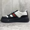 sy_no_4E4060BC495DA41C51BE14EAC1F2CE6B_6 Gucci Chunky Platform Retro Low-Top Sneaker in Black & White with Web Stripe