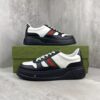 sy_no_4E4060BC495DA41C51BE14EAC1F2CE6B_8 Gucci Chunky Platform Retro Low-Top Sneaker in Black & White with Web Stripe