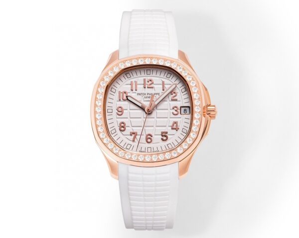 Patek Philippe AQUANAUT series automatic mechanical movement, 120m waterproof women's watch, Swiss watch, white dial