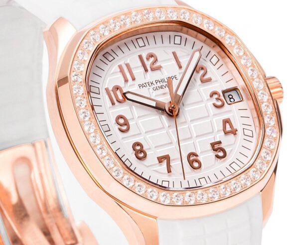 Patek Philippe AQUANAUT series automatic mechanical movement, 120m waterproof women's watch, Swiss watch, white dial