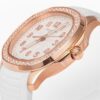 Patek Philippe AQUANAUT series automatic mechanical movement, 120m waterproof women's watch, Swiss watch, white dial